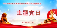 河南省化纤毛麻进出口有限公司党支部十二月主题党日活动